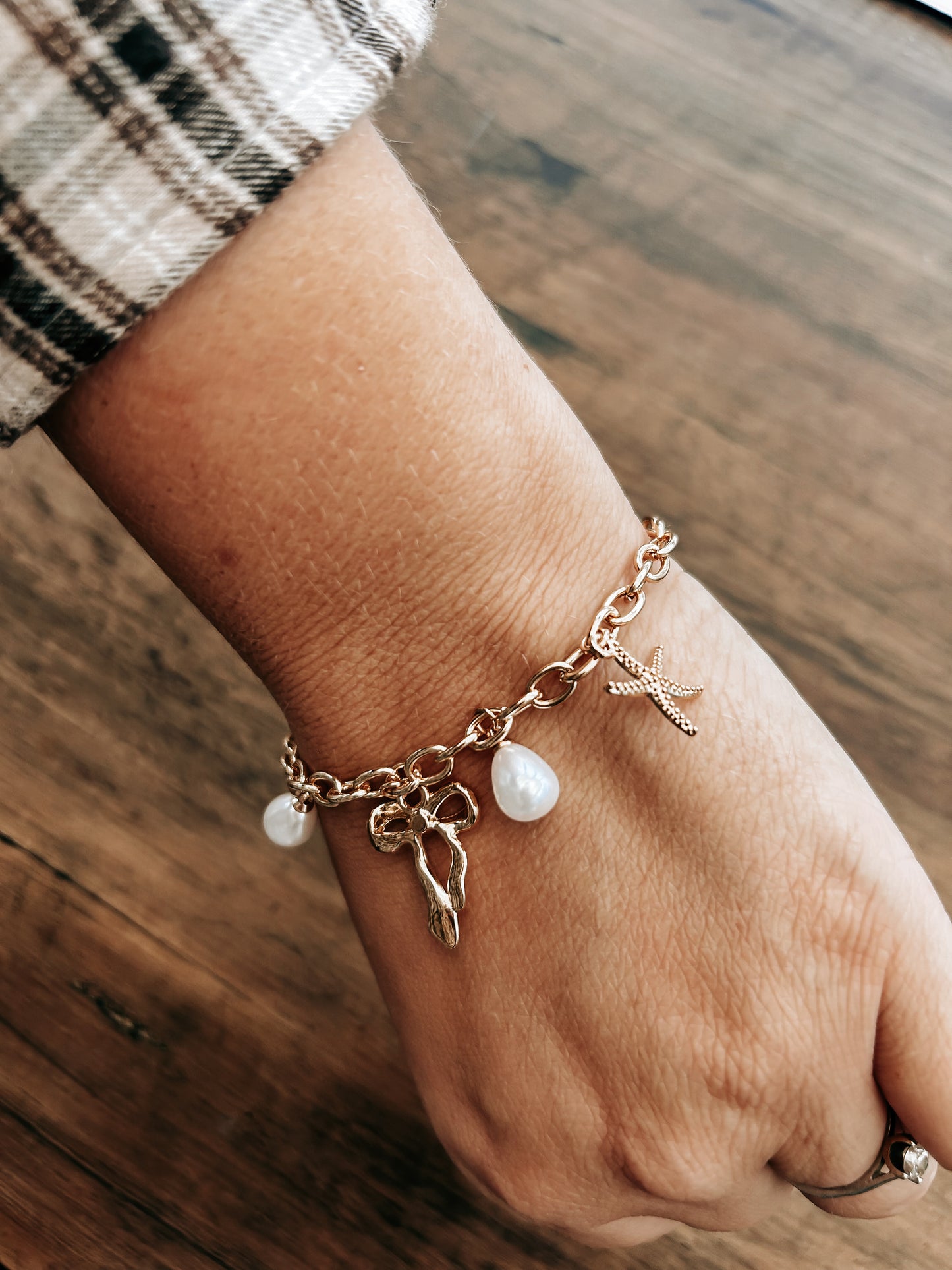 Bow Charm Bracelet