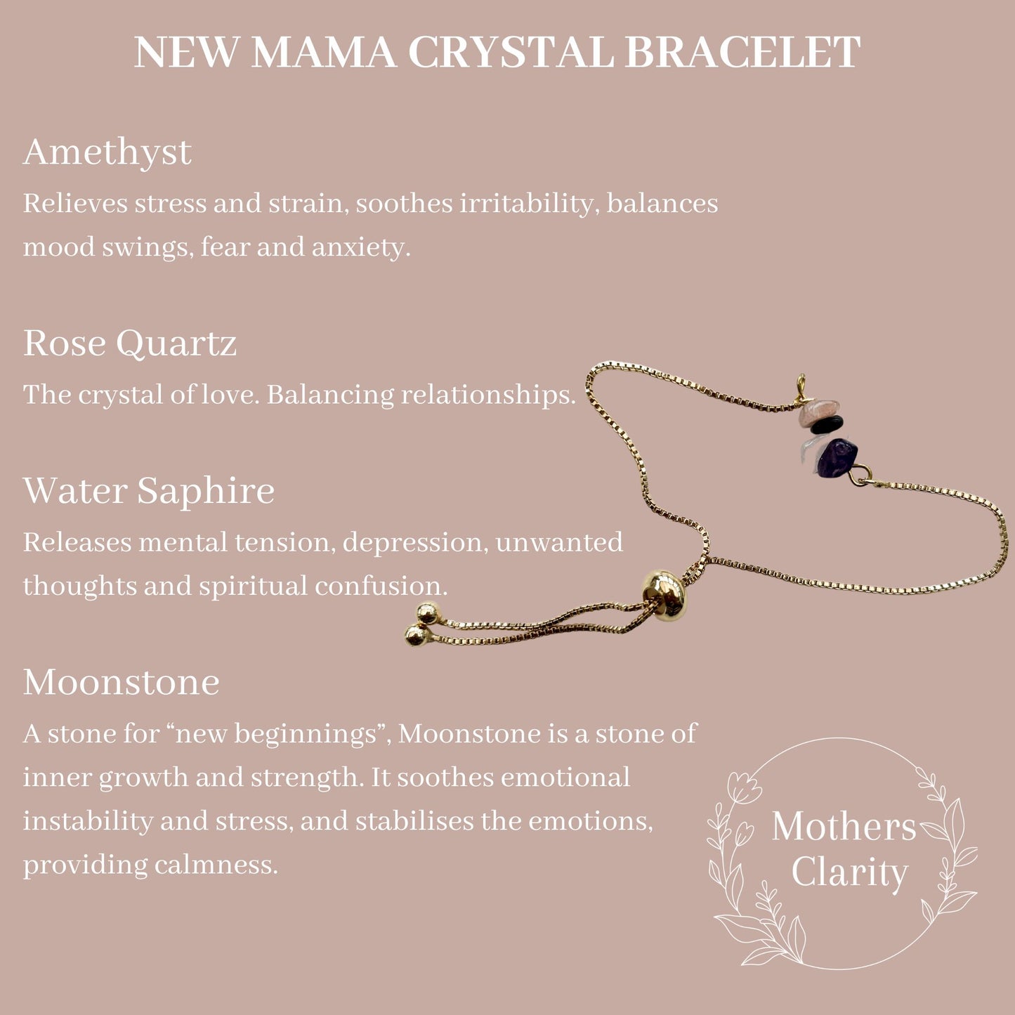 New Mama Crystal Bracelet